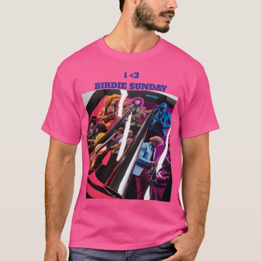 iheart Birdie Sunday T-shirt (Voorkant)