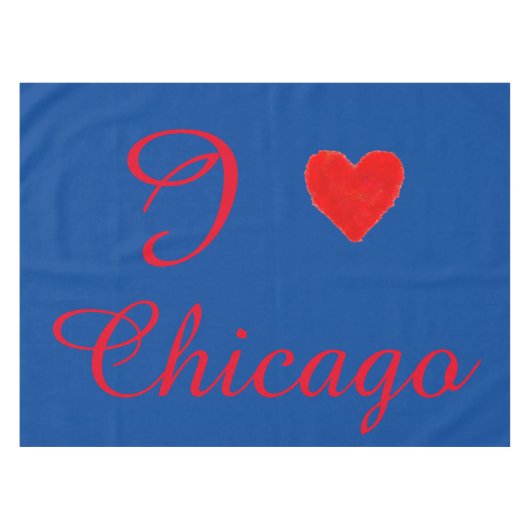 IHEART Chicago Tafelkleed (Voorkant (Horizontaal))