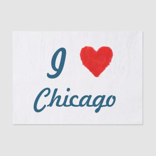 IHEART Chicago Tissuepapier (Voorkant)