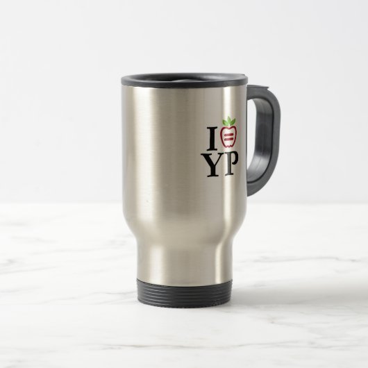 iHeart YP Logo Travel Mug Reisbeker (Voorkant rechts)
