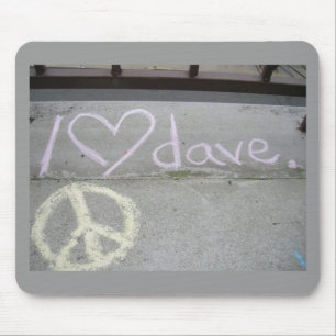 iheartdave mousepad muismat