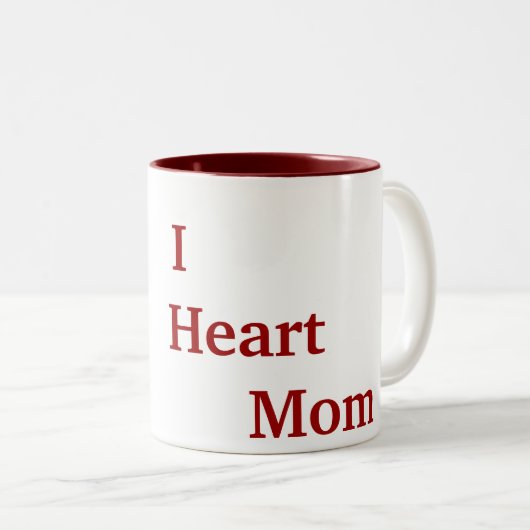        IHeartMa Tweekleurige Koffiemok (Voorkant rechts)