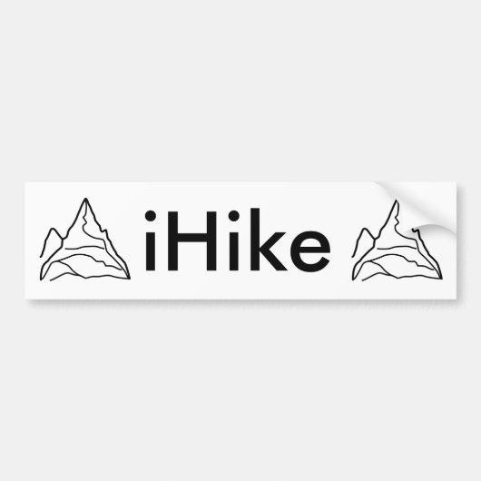 iHike Bumpersticker (Voorkant)