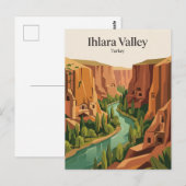 Ihlara-vallei Turkije Briefkaart (Voorkant / Achterkant)