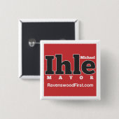 Ihle voor burgemeester Button (Voorkant /achterkant)
