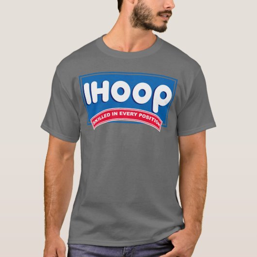 iHoop Bedreven in Elke Positie Basketbal Pullove T-shirt (Voorkant)
