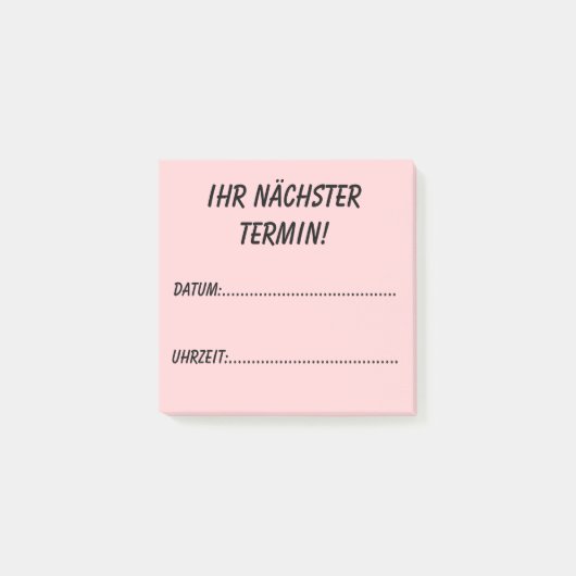 Ihr nächster Termin! Post-it® Notes (Voorkant)