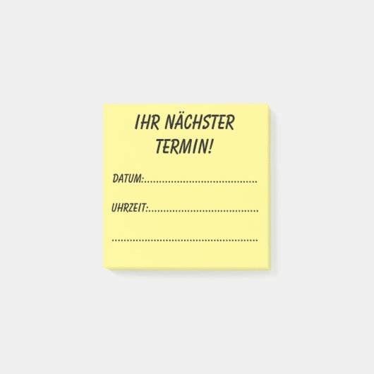 Ihr nächster Termin! Post-it® Notes (Voorkant)