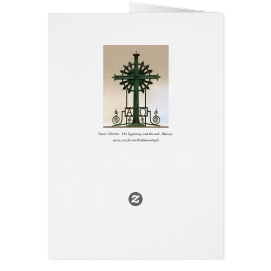 IHS Alpha Omega Kaart (Achterkant)