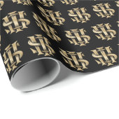 IHS Christogram Patroon Cadeaupapier (Rol Hoek)