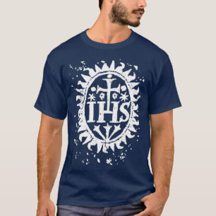IHS Cross Christogram  kunst T-shirt