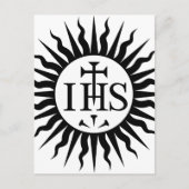 IHS Jesus sun Briefkaart (Voorkant)