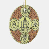 IHS kerstversiering Keramisch Ornament (Rechts)