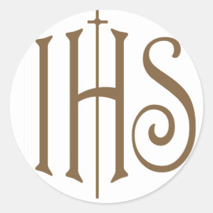 IHS RONDE STICKER