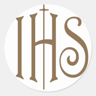 IHS RONDE STICKER