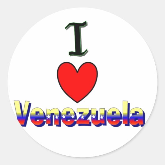 iI Love Venezuela Sticker (Voorkant)