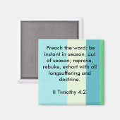 II Timoteüs 4:2 magneet (Voorkant / Achterkant)