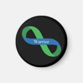 IIH Warrior | Ribbon, groen en blauw Magneet (Voorkant)