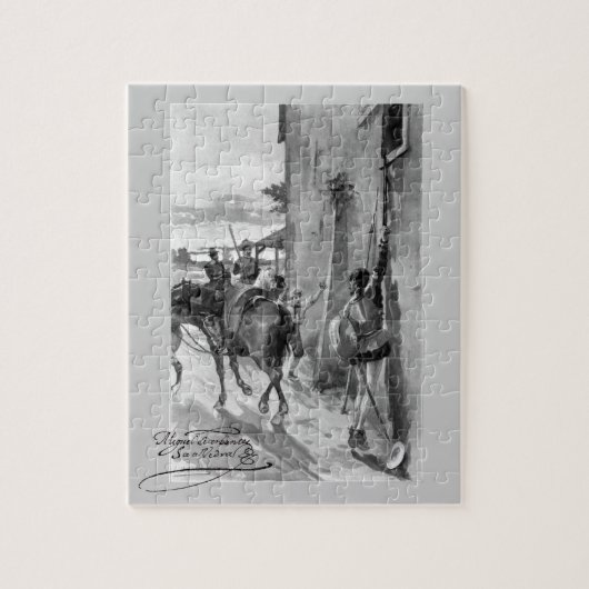 III Centenario-Don Quixote door José Jiménez Arand Legpuzzel (Verticaal)