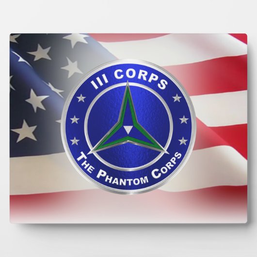III Corps “Fantoomkorps” Fotoplaat (Voorkant)