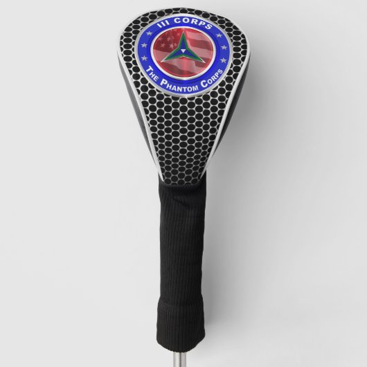 III Corps “Fantoomkorps” Golfheadcover (Voorkant)