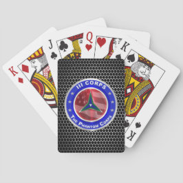 III Corps “Fantoomkorps” Pokerkaarten