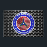III Corps Phantom Corps Deurmat<br><div class="desc">Toon uw trots op de fabled III Corps Phantom Corps! III Korps wordt belast met het inzetten van hun eenheden op orde in elk theater van oorlog. Zeer uniek designcadeau voor iedereen die op zoek is naar een speciaal cadeau. Deze prachtige en van een soort ontworpen Keepomwille Gift geeft iedereen...</div>