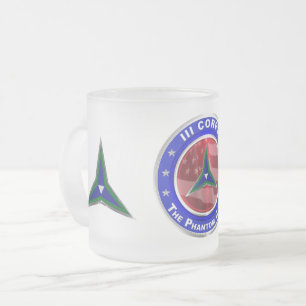 III Corps Phantom Corps Matglas Koffiemok