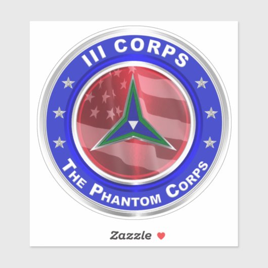 III Corps Phantom Corps Sticker (Vel)