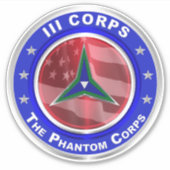 III Corps Phantom Corps Sticker (Voorkant)