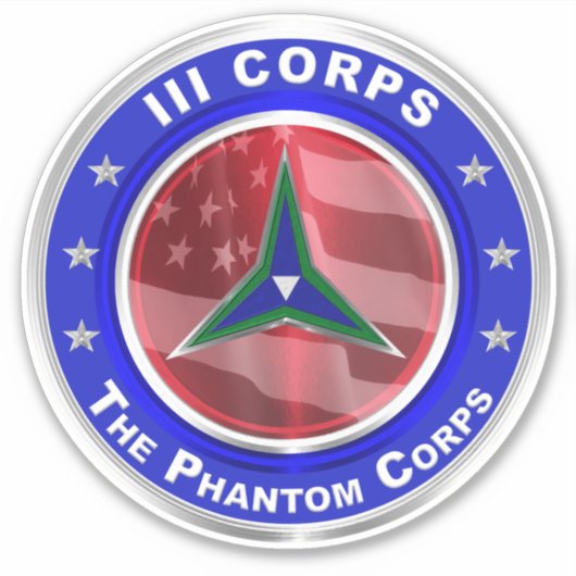 III Corps Phantom Corps Sticker (Voorkant)