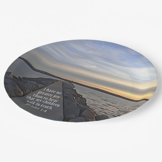 III John 1:4 Bijbelscriptlooppas in waarheid Papieren Bordje (Gekanteld)