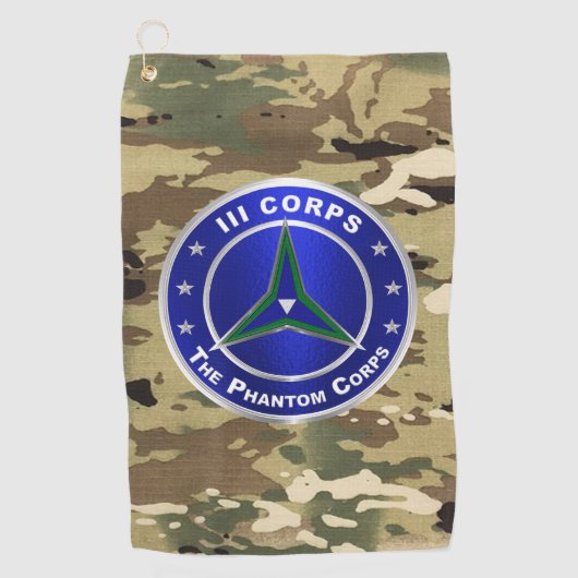 III Korps Golfhanddoek (Voorkant)