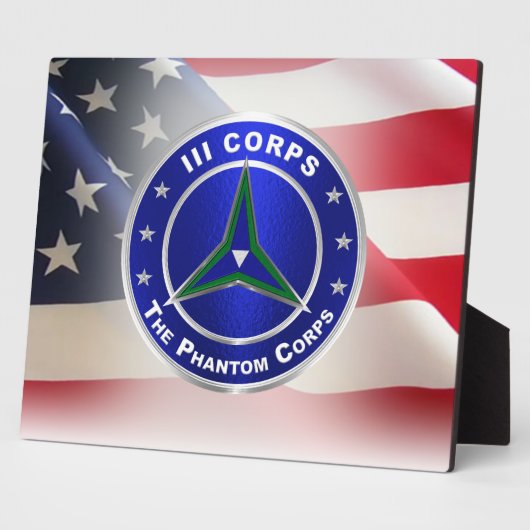 III Korps "Phantom Corps" Fotoplaat (Zijkant)