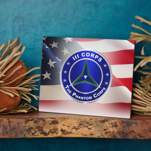 III Korps "Phantom Corps" Fotoplaat (Zijkant)