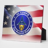 III Korps "Phantom Corps" Fotoplaat (Zijkant)