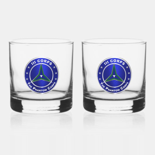 III Pantserkorps Whisky Glas (Voorkant)