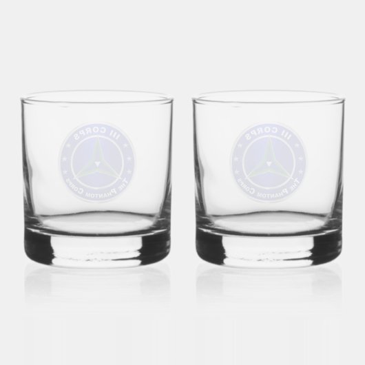 III Pantserkorps Whisky Glas (Achterkant)