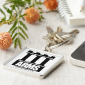 III Wapens - grote sleutelhanger ring (Zijkant)