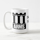 III Wapens logo 15oz mok (Links)