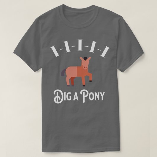 IIII Graf een Pony T-shirt (Design voorkant)