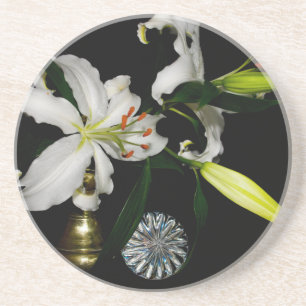 Iirsh Design -Koper en Bloemencollectie Zandsteen Onderzetter