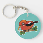 Iiwi Hawaii bosvogel Sleutelhanger (Voorkant)