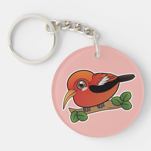 Iiwi Hawaii bosvogel Sleutelhanger (Voorkant)