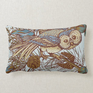 IJblauw weefsel van bovendeleenden Kussen