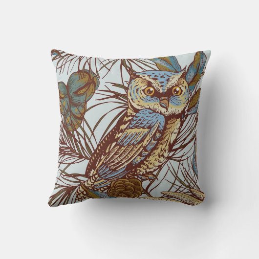 IJblauw weefsel van bovendeleenden Kussen (Achterkant)