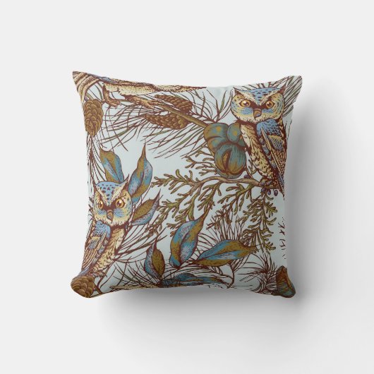 IJblauw weefsel van  bovendeleenden Kussen (Voorkant)