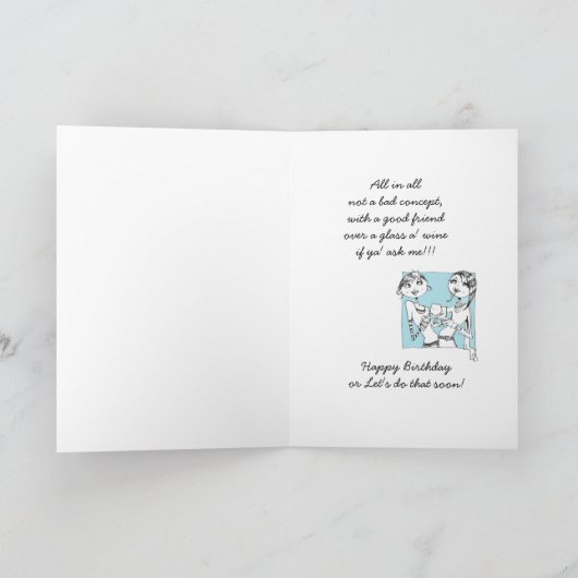 IJdelheid Verjaardag of vriendschapskaart Kaart (Binnen)