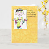 IJdelheid Verjaardag of vriendschapskaart Kaart (Gele Bloem)