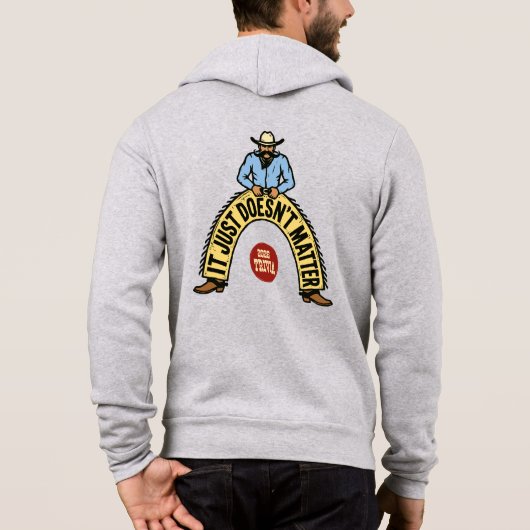 IJDM - Good ole Cowboy 'Stache Hoodie (Achterkant)